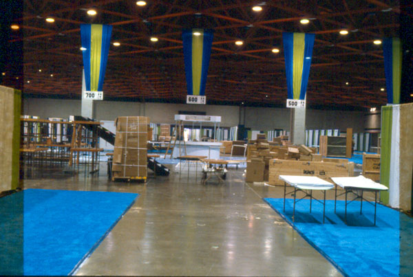 business 1979 wci Dallas Convention Center during set up of I