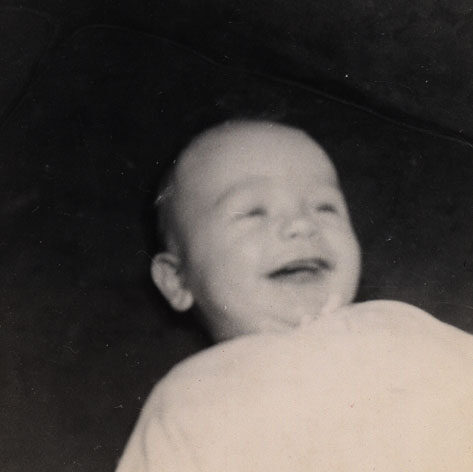 Billy Windsor smiling but blurry in 1949